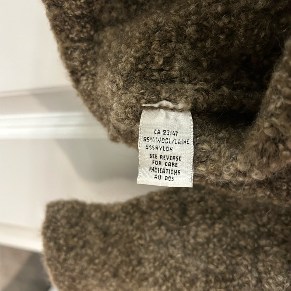 Talbots Brown Bouclé Button-Up Cardigan - Picture 6 of 8